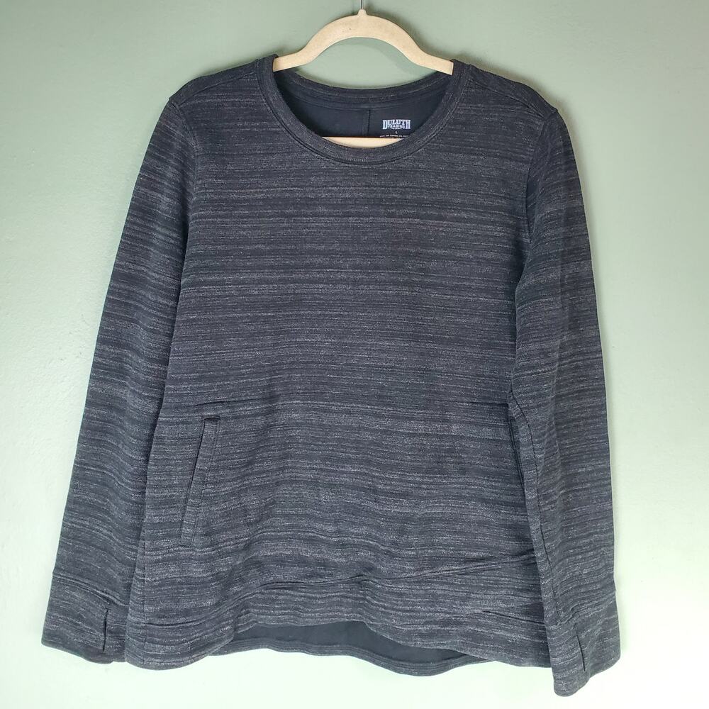 Duluth Trading Womens Deux More Double Knit Sweatshirt Size Large